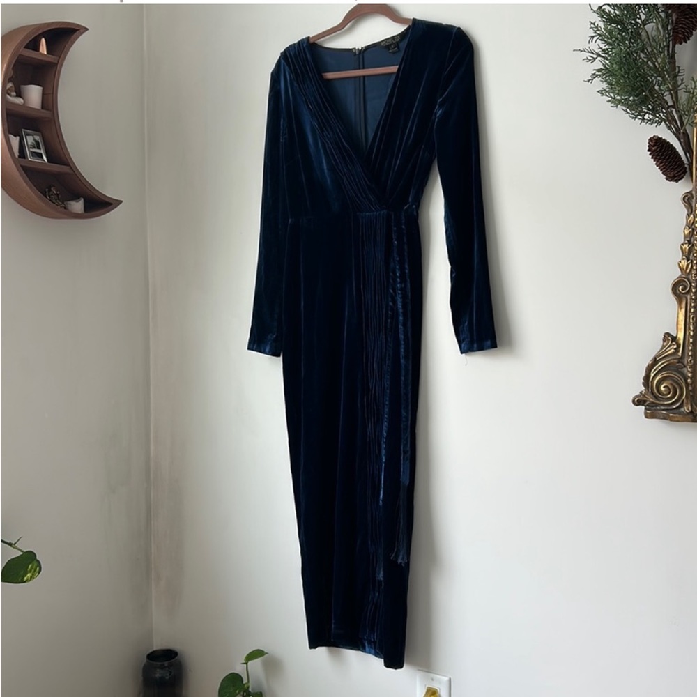 Rachel Zoe Navy Velvet Dress